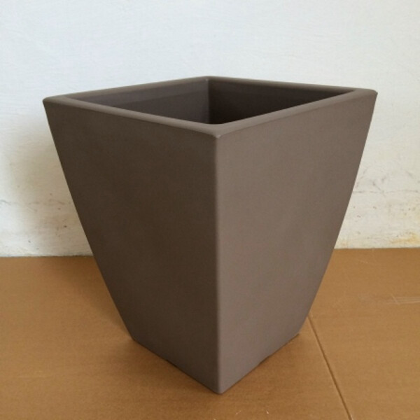 TeraPlast Topf Veneto Eckig "Cappuccino" 40 cm