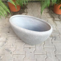 Creasto Pflanzschale oval- Betongrau 55 cm