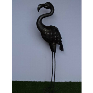 Flamingo "Filipe" in Silber Antik