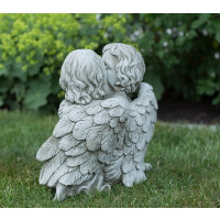 Figur "Kissing Angel" - Antiksteinguss