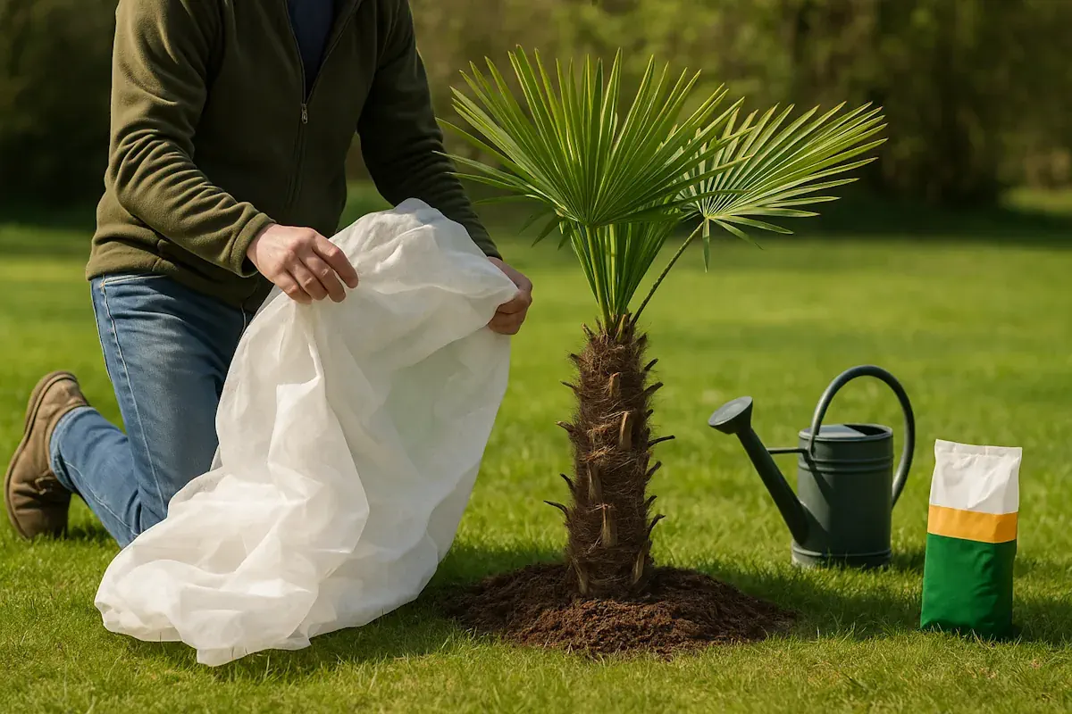 Gartenpalme nach dem Winter – Rückschnitt und Düngung im Frühjahr – Palmenstadl