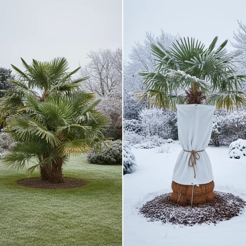 Palmenüberwinterung im milden Westen vs. frostigem Osten Deutschlands im Vergleich – Palmenstadl